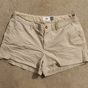 Old Navy khaki shorts,  size 6